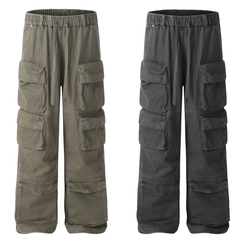 Omirad Multi-Pocket Cargo Pants | Wide-Leg Utility Streetwear