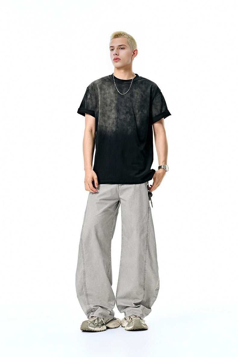 Washed Wide-Leg Cotton Pants | Relaxed Streetwear Fit