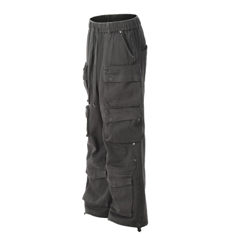 Omirad Multi-Pocket Cargo Pants | Wide-Leg Utility Streetwear