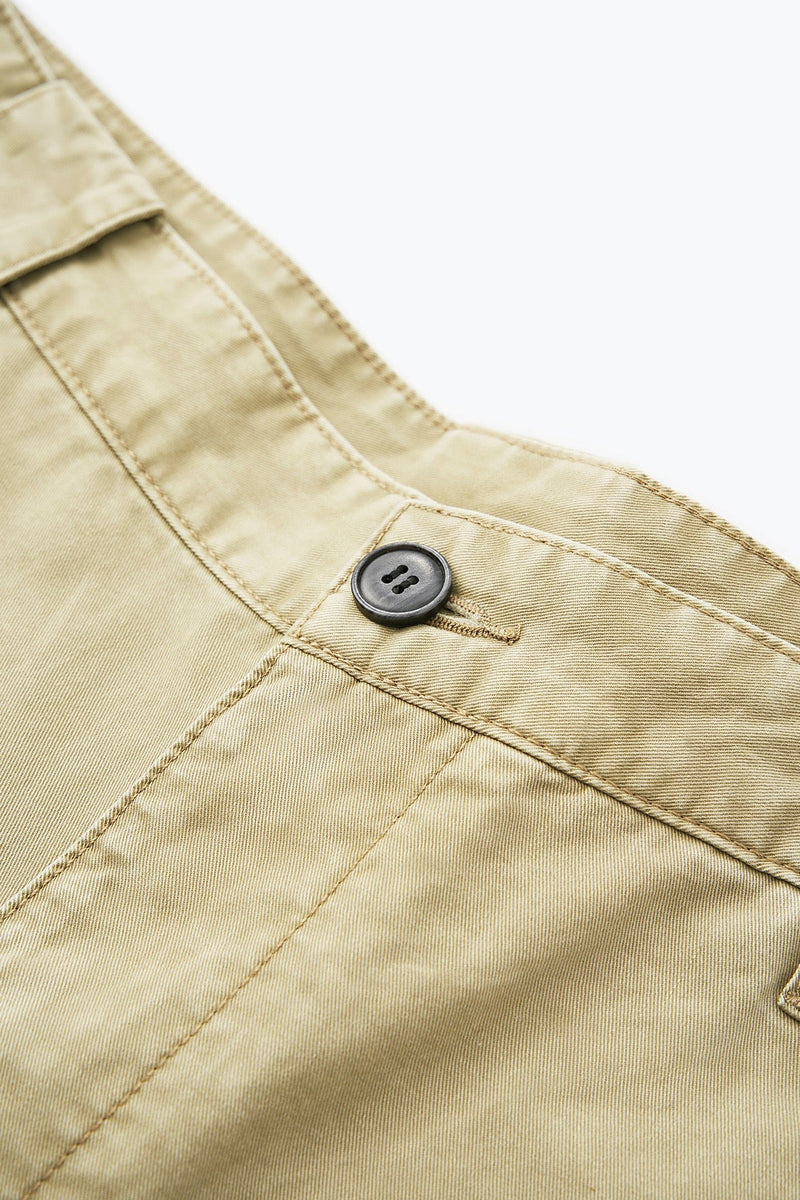 Washed Wide-Leg Cotton Pants | Relaxed Streetwear Fit
