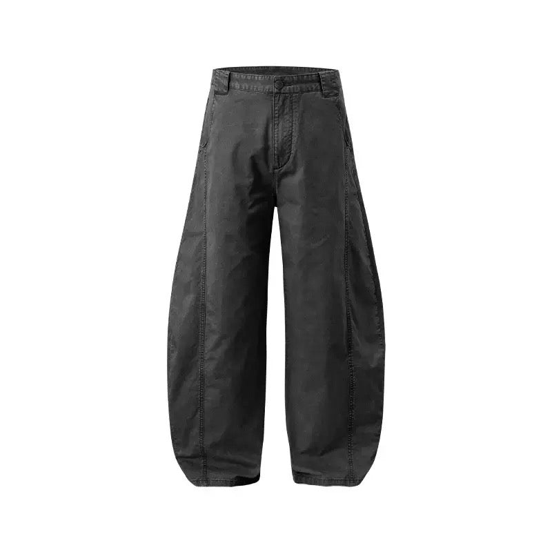 Washed Wide-Leg Cotton Pants | Relaxed Streetwear Fit