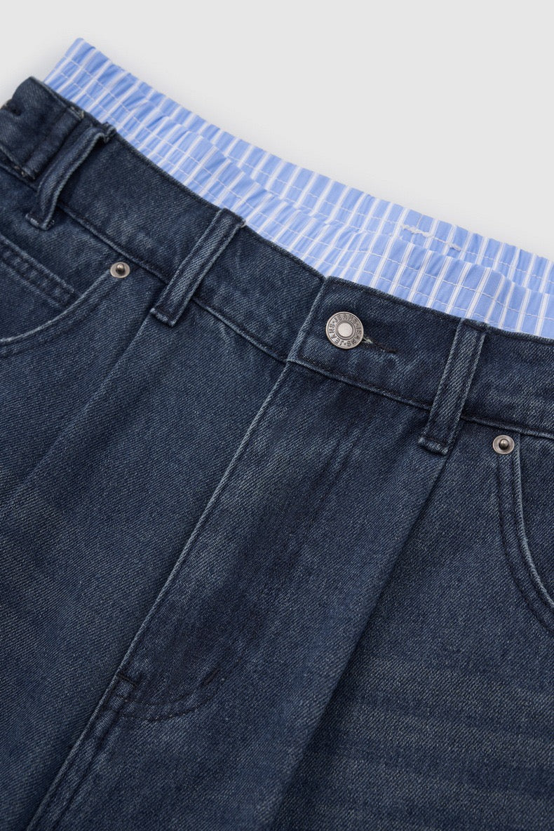 Omirad Vintage Wide-Leg Denim Shorts | Relaxed Fit