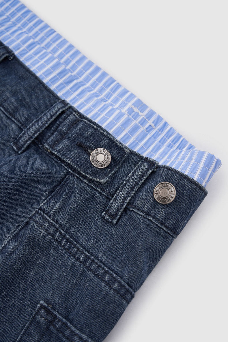 Omirad Vintage Wide-Leg Denim Shorts | Relaxed Fit