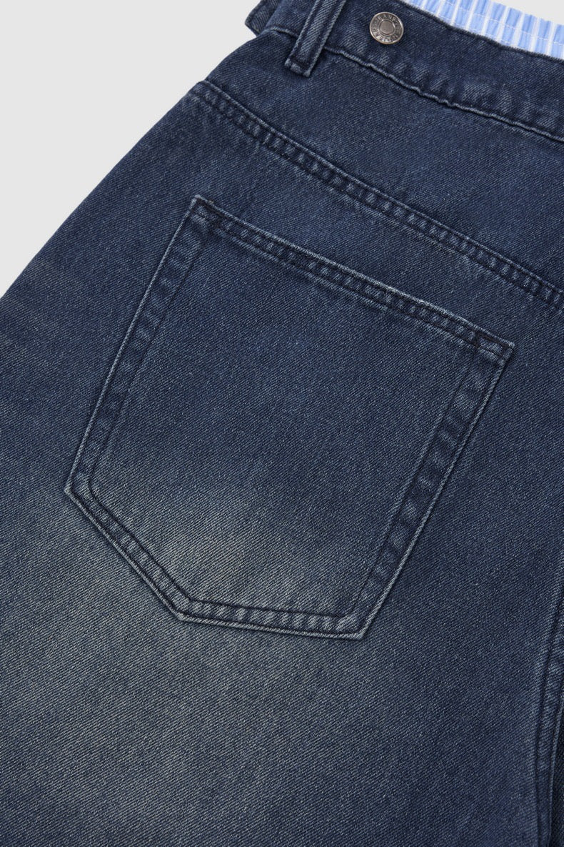 Omirad Vintage Wide-Leg Denim Shorts | Relaxed Fit