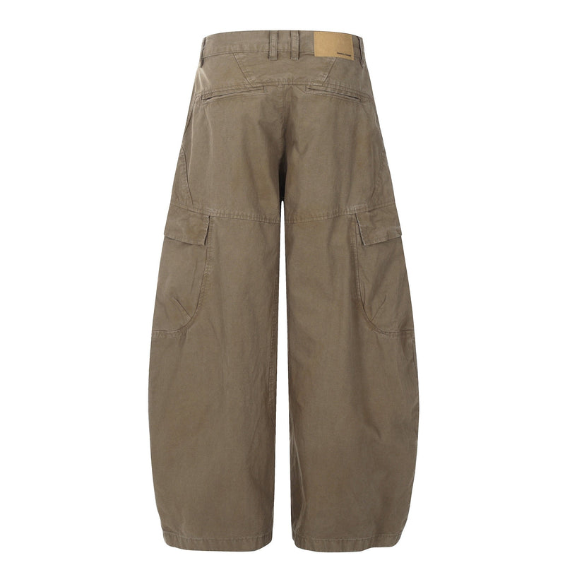 Oversized Wide-Leg Cargo Pants | Sculpted Utility Streetwear