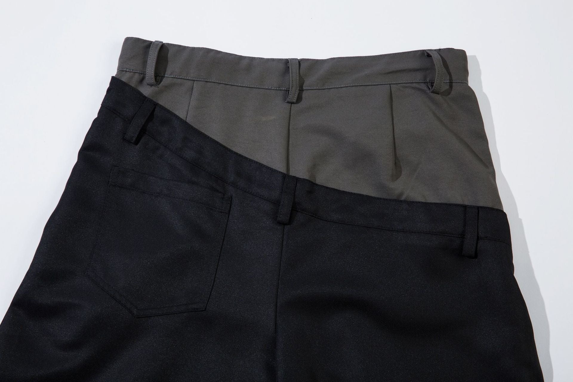 Two-Tone Panel Wide-Leg Pants | Streetwear Trousers