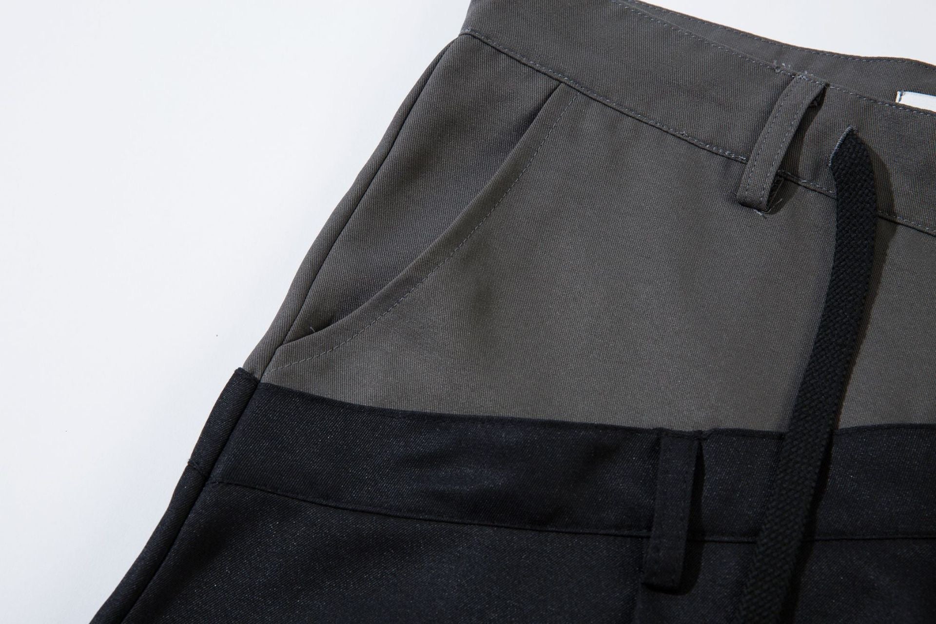 Two-Tone Panel Wide-Leg Pants | Streetwear Trousers