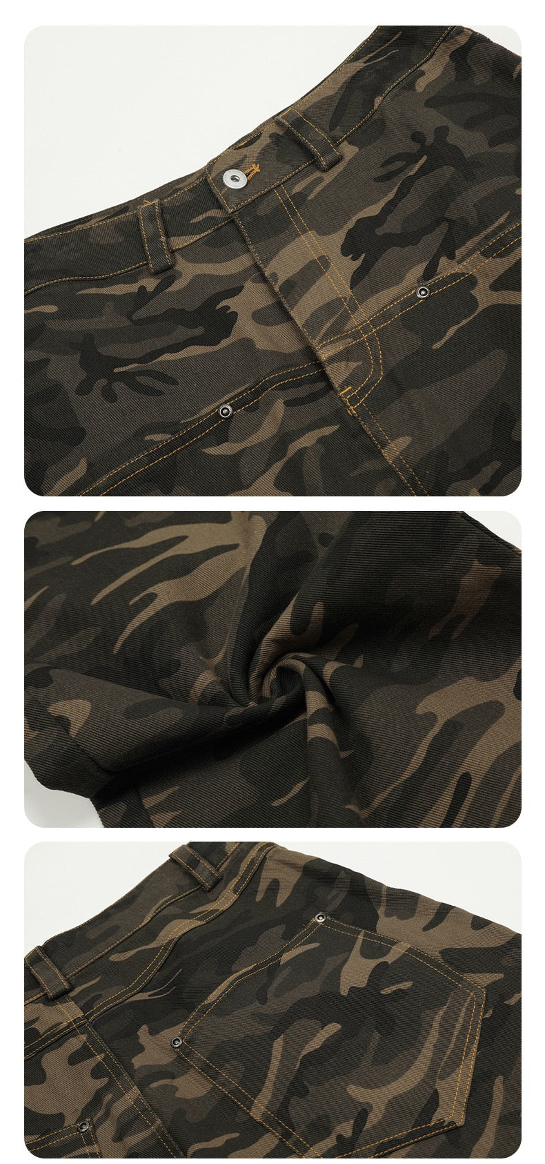 Omirad Camouflage Balloon Wide-Leg Jeans | Streetwear