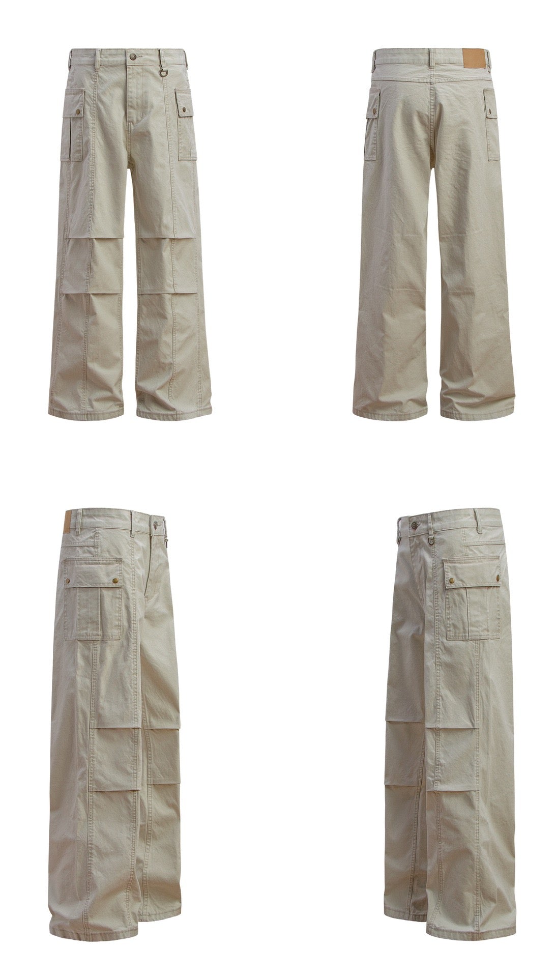 Omirad Utility Panel Wide-Leg Cargo Pants | 100% Cotton