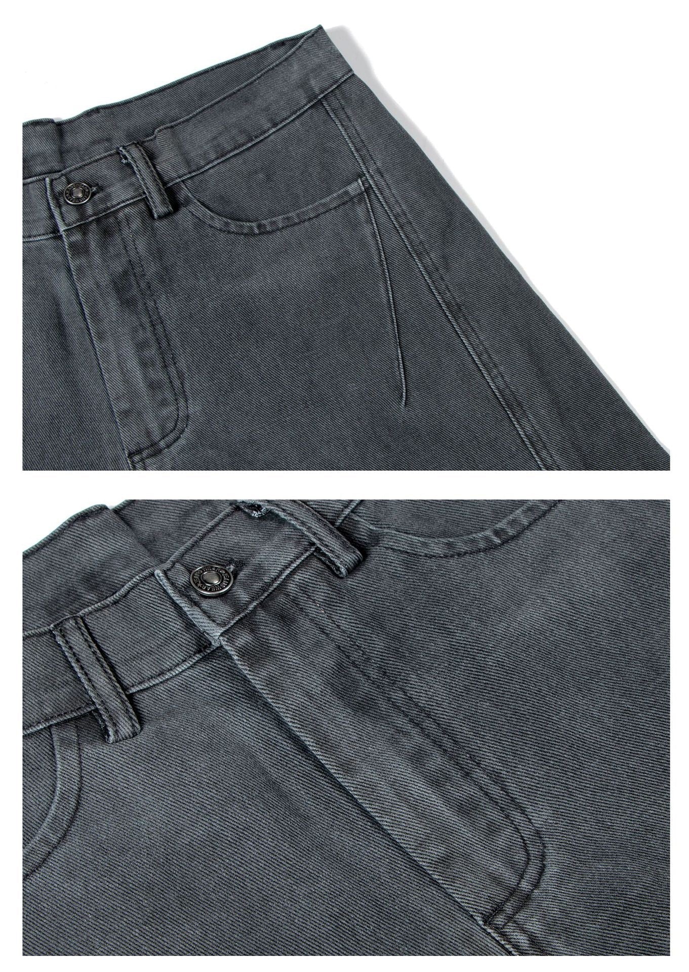 Omirad Washed Wide-Leg Cotton Denim Pants | Streetwear