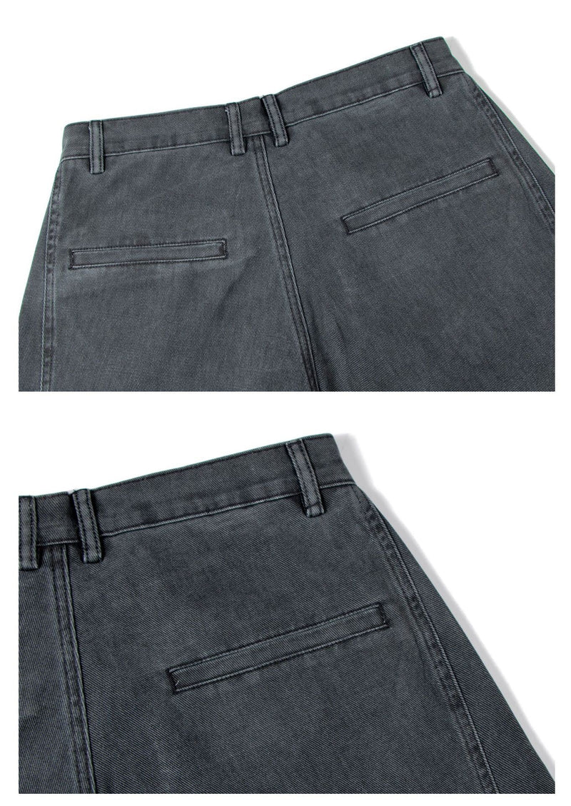 Omirad Washed Wide-Leg Cotton Denim Pants | Streetwear