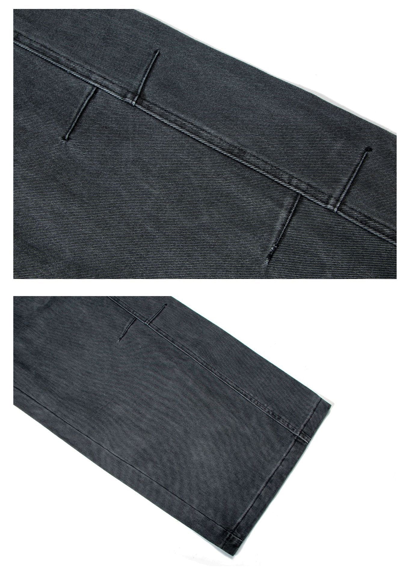 Omirad Washed Wide-Leg Cotton Denim Pants | Streetwear