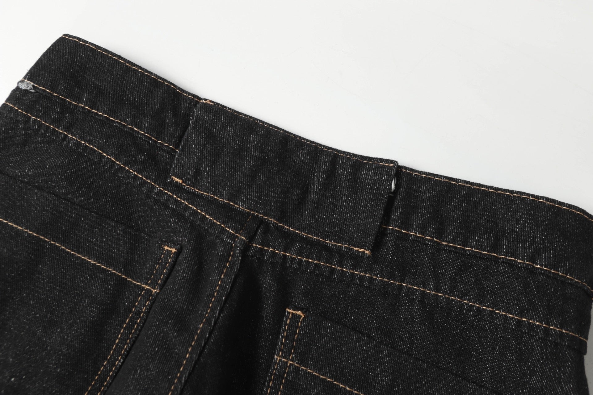 Omirad Panel Wide-Leg Cotton Denim Pants | Dark Wash