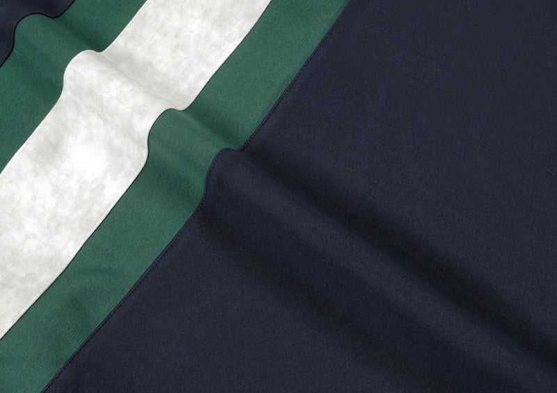 Retro Stripe Rugby Polo Sweatshirt | Vintage Athletic Pullover