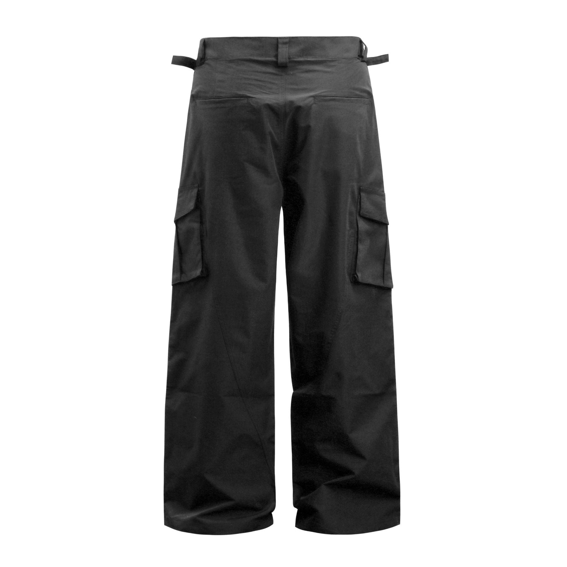 Omirad Tactical Wide-Leg Cargo Pants | All-Black Utility