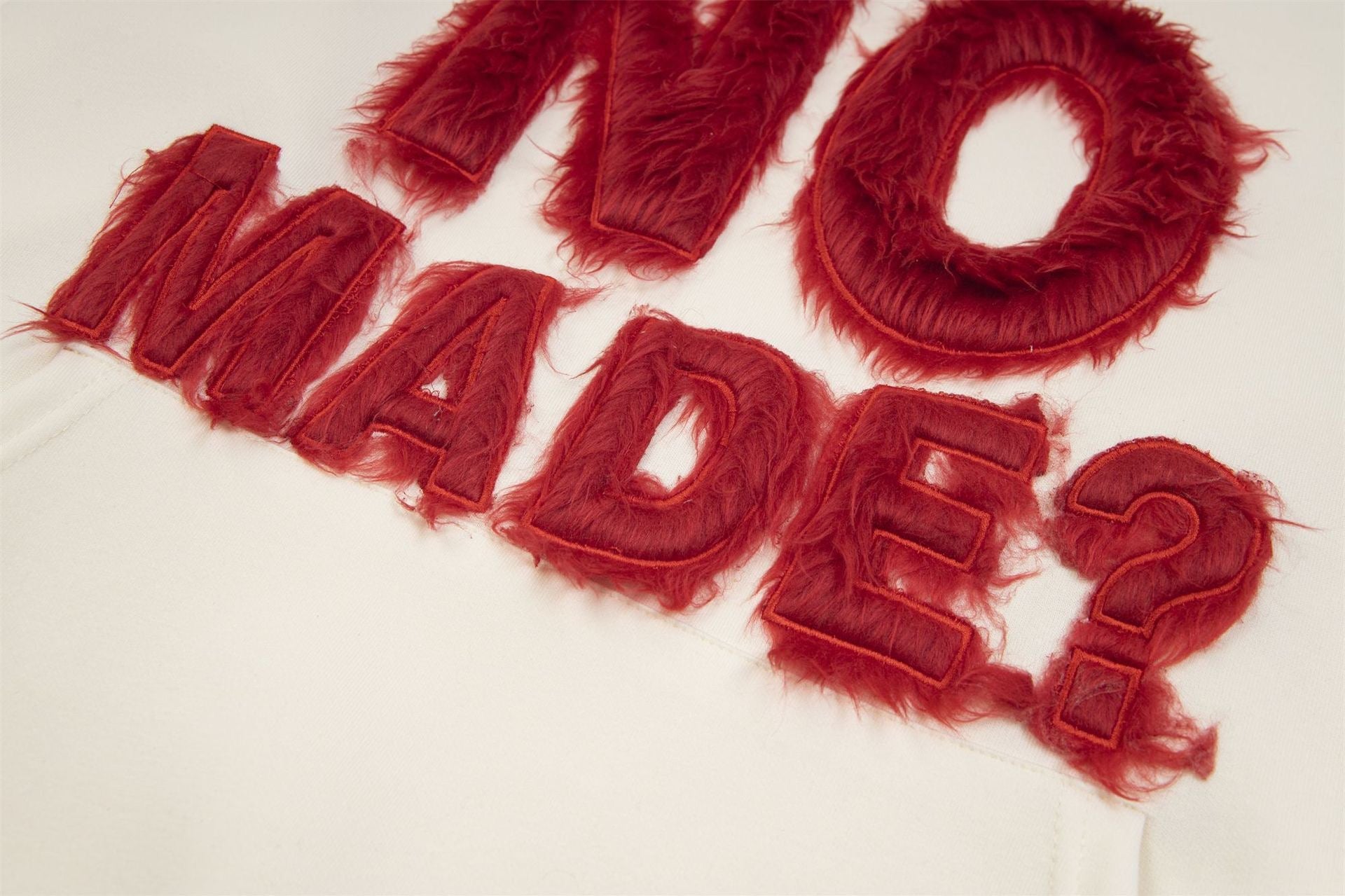 Omirad "NO MADE?" Furry Letter Hoodie | Bold Streetwear