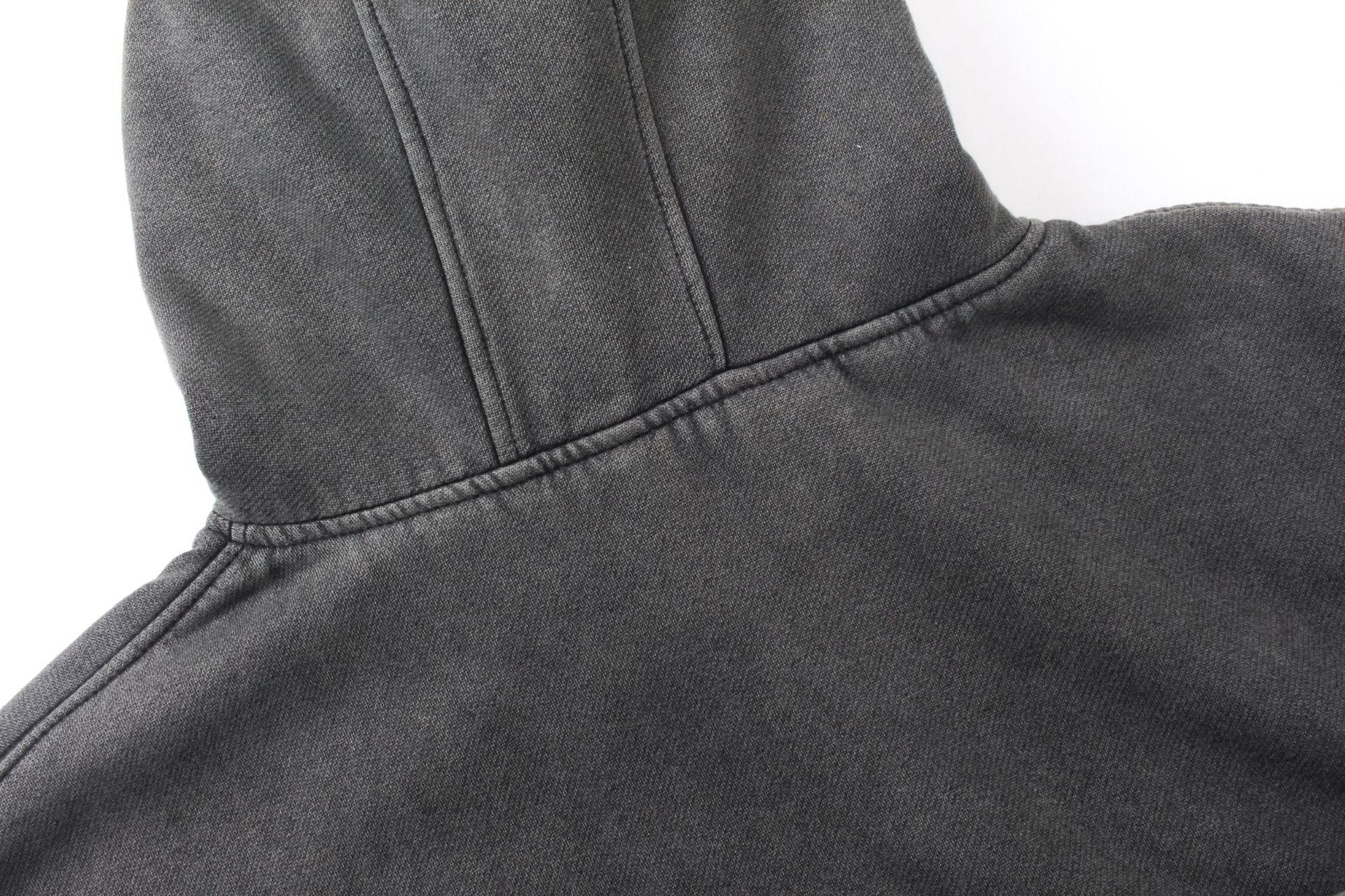 Oversized Full-Zip Balaclava Hoodie | Washed Heavyweight Cotton