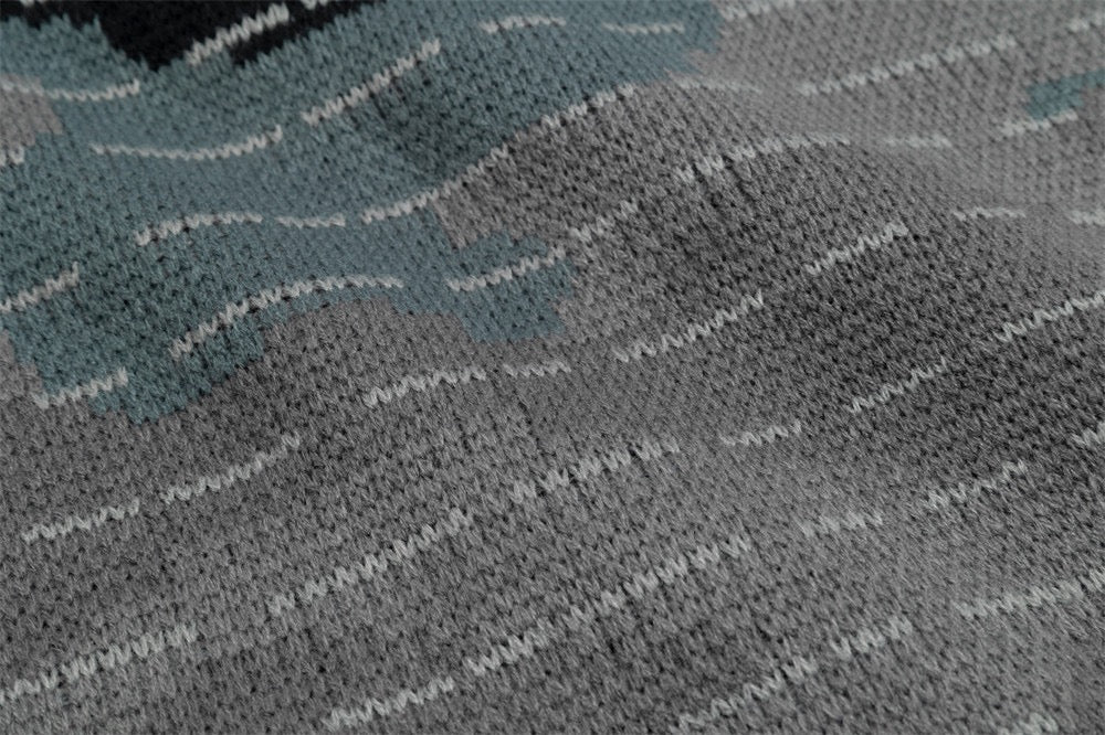 Tactical Camo Jacquard Knit Pullover Sweater | SEAKOFF