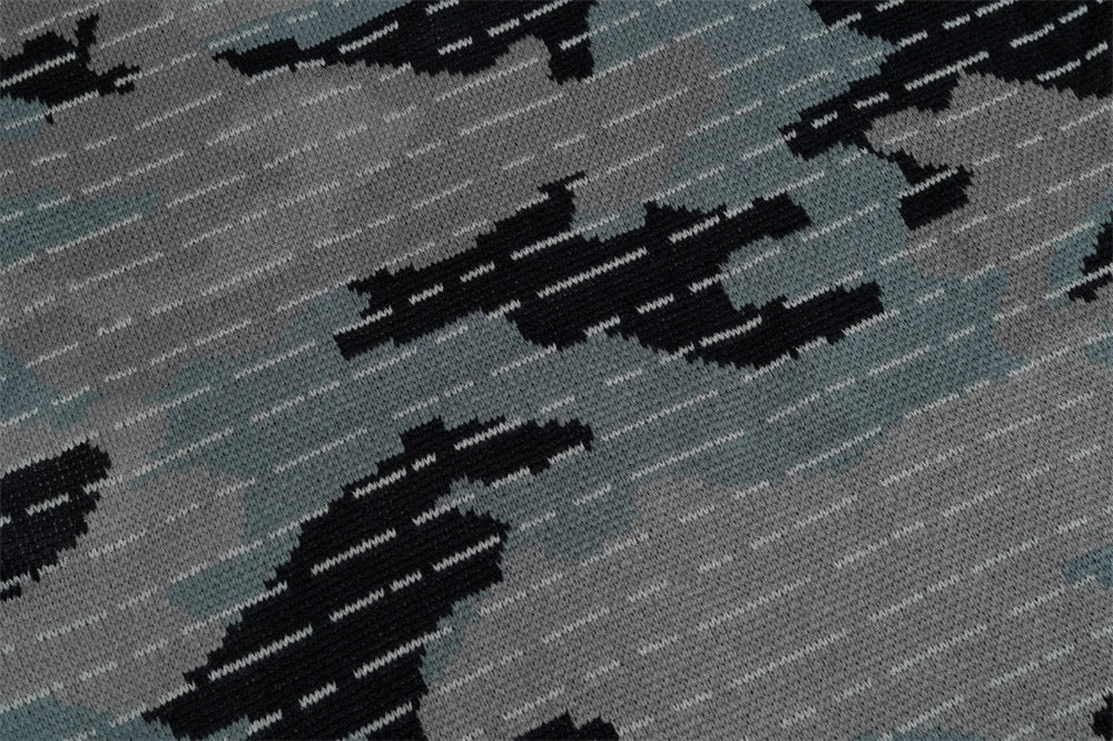 Tactical Camo Jacquard Knit Pullover Sweater | SEAKOFF