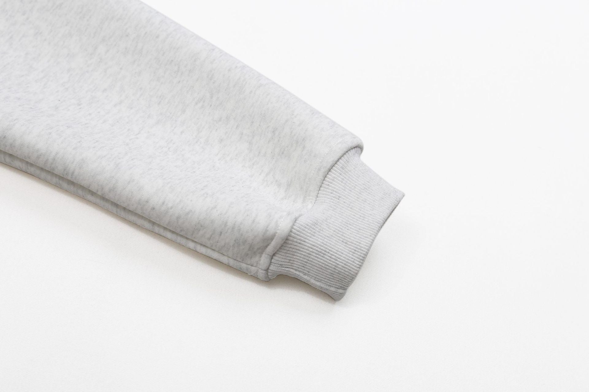 Omirad Minimal High-Neck Zip-Up Hoodie | Ash Grey Cotton