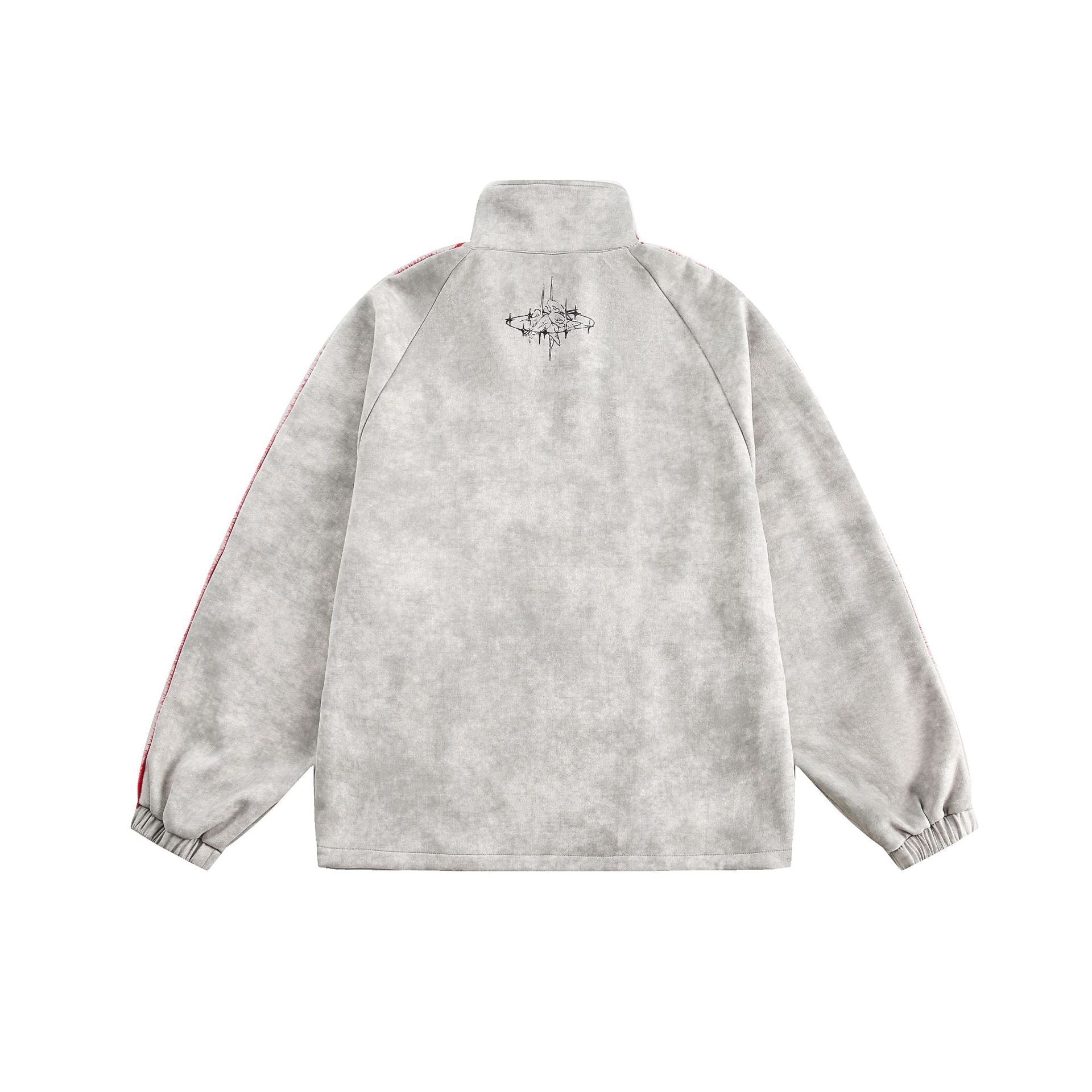 Omirad Red Stripe Graphic Track Jacket | Cyber Street Style
