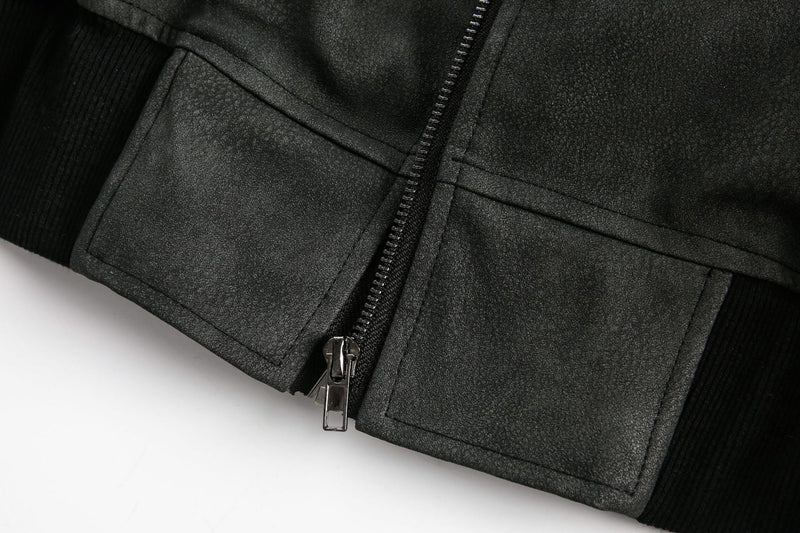 Omirad Cropped Bomber Jacket with Built-In Hood | Streetwear