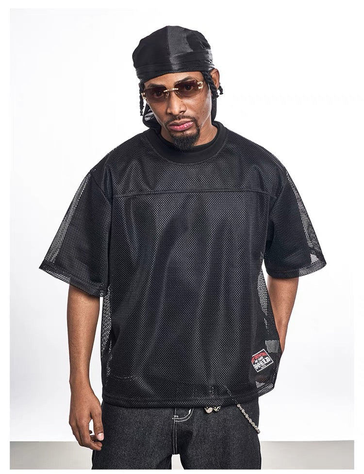 Omirad Mesh Essential Jersey Tee | Breathable Street Style