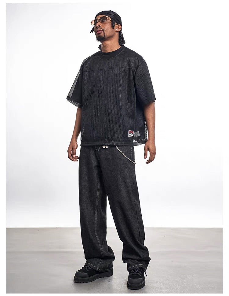 Omirad Mesh Essential Jersey Tee | Breathable Street Style