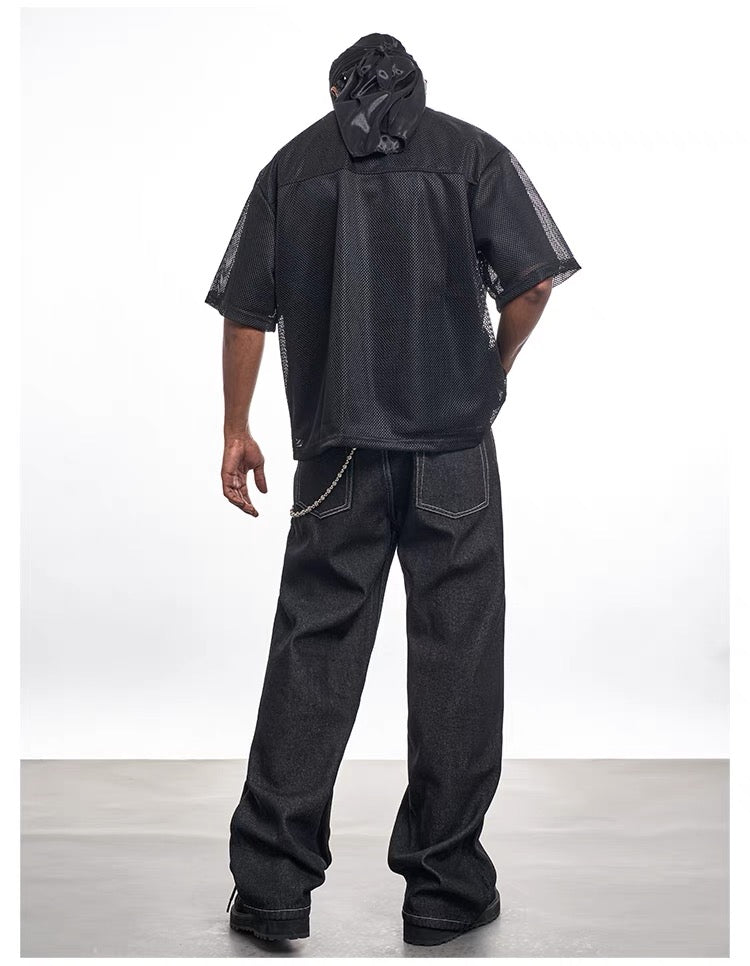 Omirad Mesh Essential Jersey Tee | Breathable Street Style