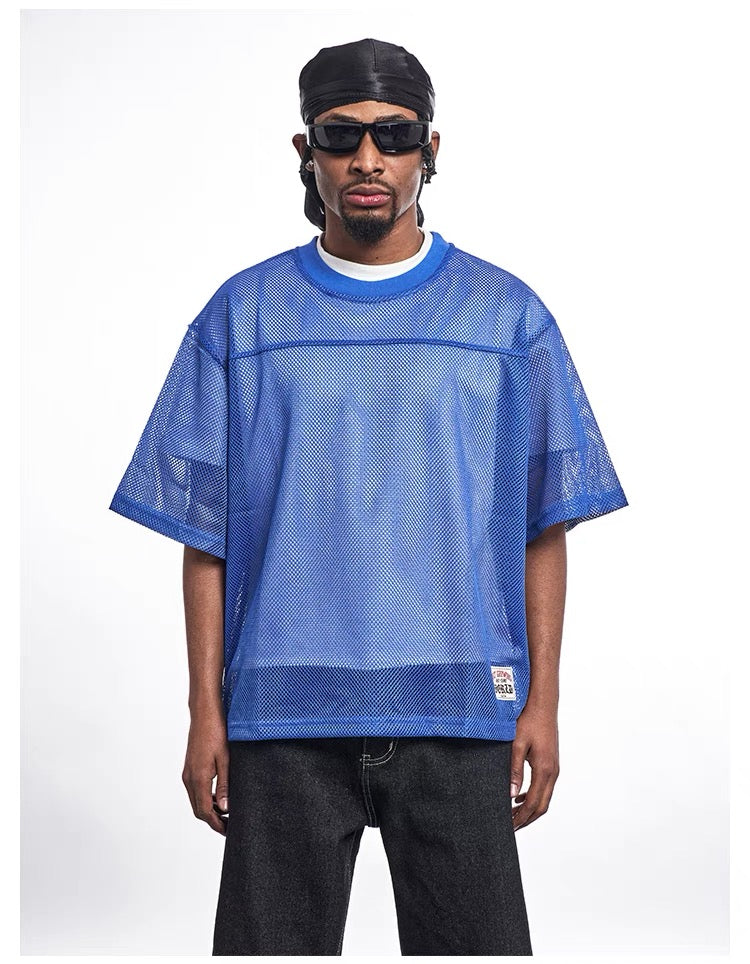 Omirad Mesh Essential Jersey Tee | Breathable Street Style