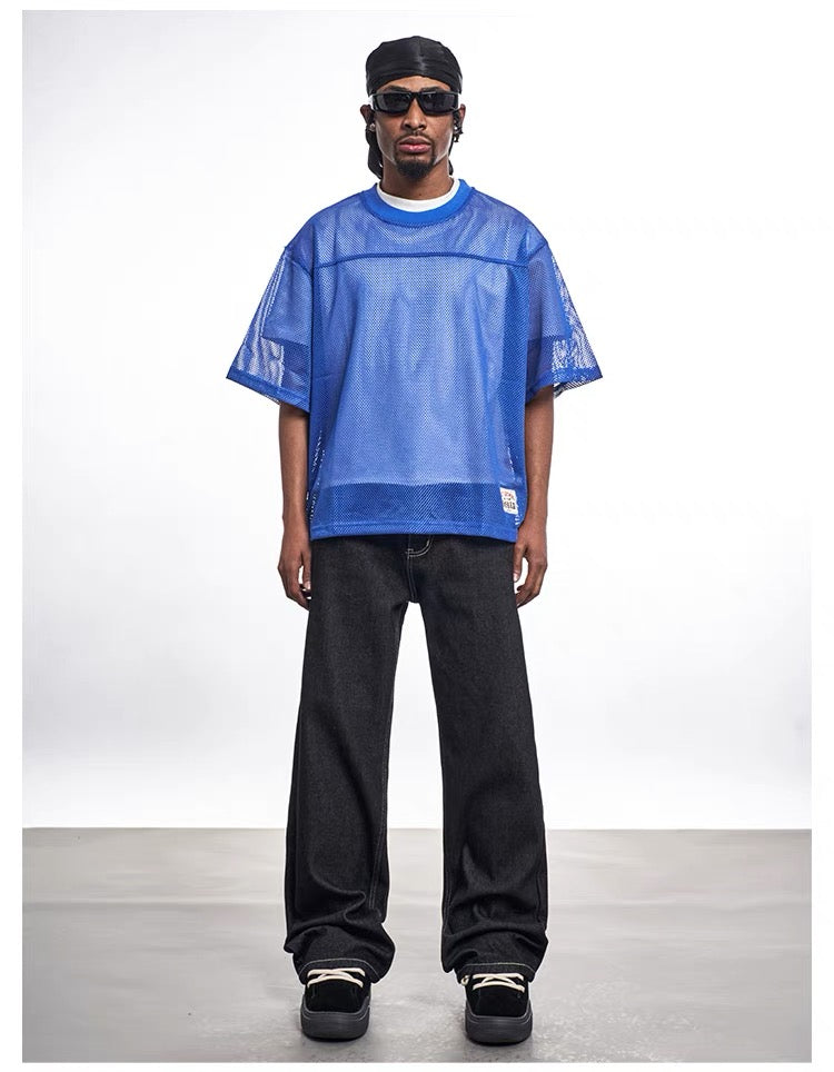 Omirad Mesh Essential Jersey Tee | Breathable Street Style
