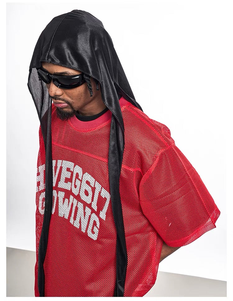 HAVEG617 Growing Mesh Jersey Tee | Varsity Graphic Street Style
