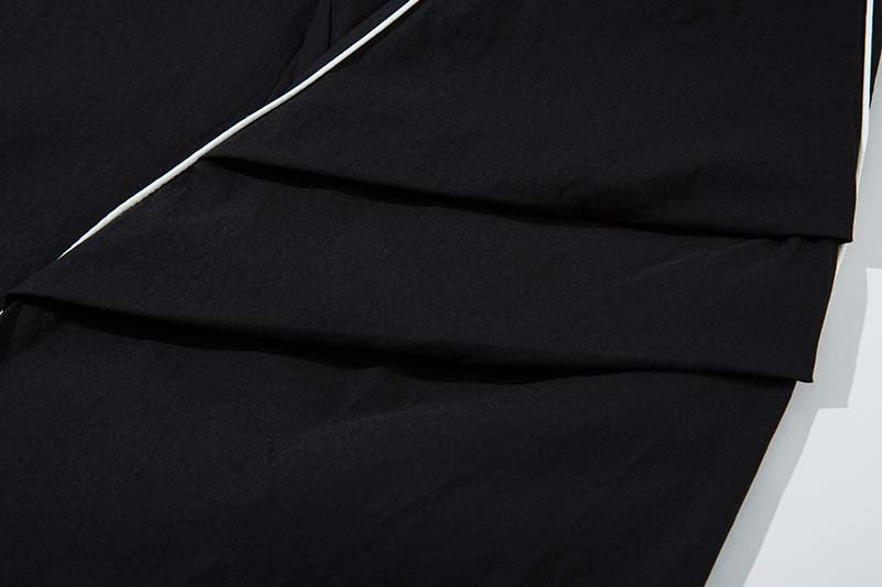 Omirad Reflective Line Track Pants | Wide-Leg Streetwear