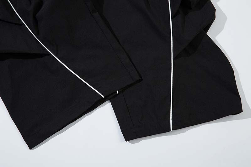 Omirad Reflective Line Track Pants | Wide-Leg Streetwear