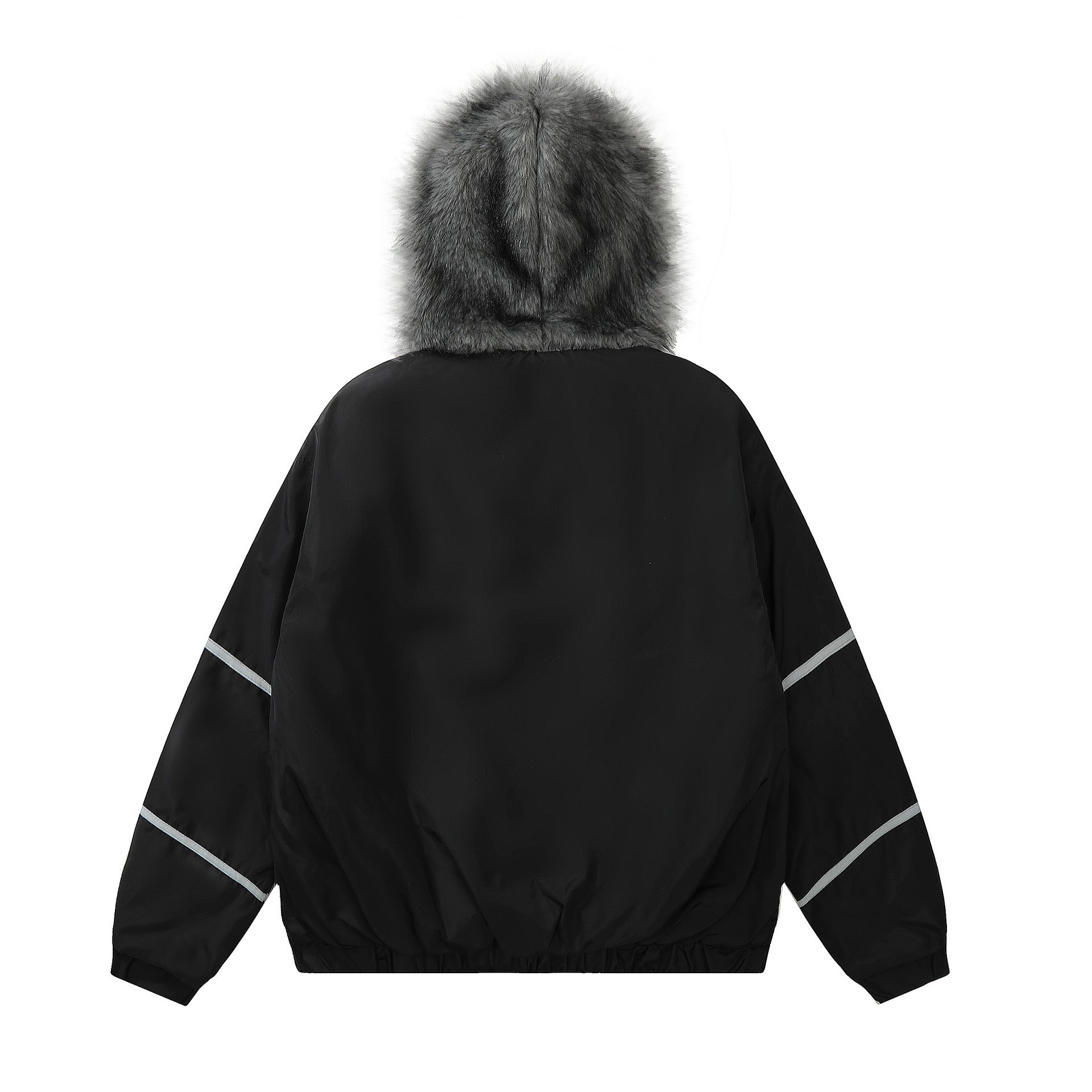 GXKN FOMZ Fur-Trim Hooded Puffer Jacket | Winter Streetwear
