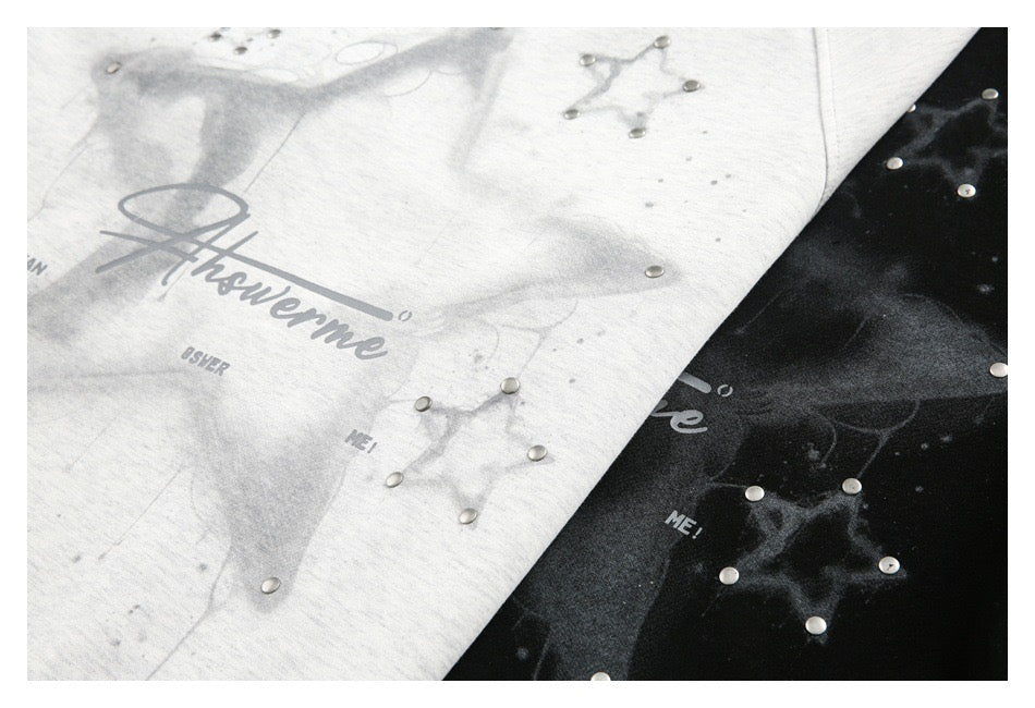 Cosmic Star Graphic Long Sleeve Tee | Streetwear Sweatshirt