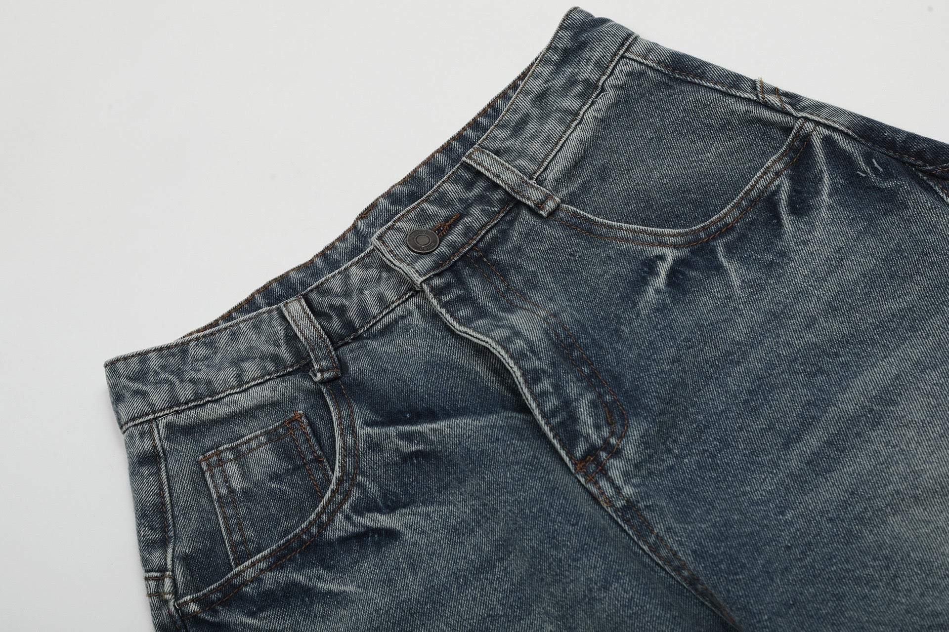 Vintage Washed Wide-Leg Balloon Denim Jeans | Streetwear