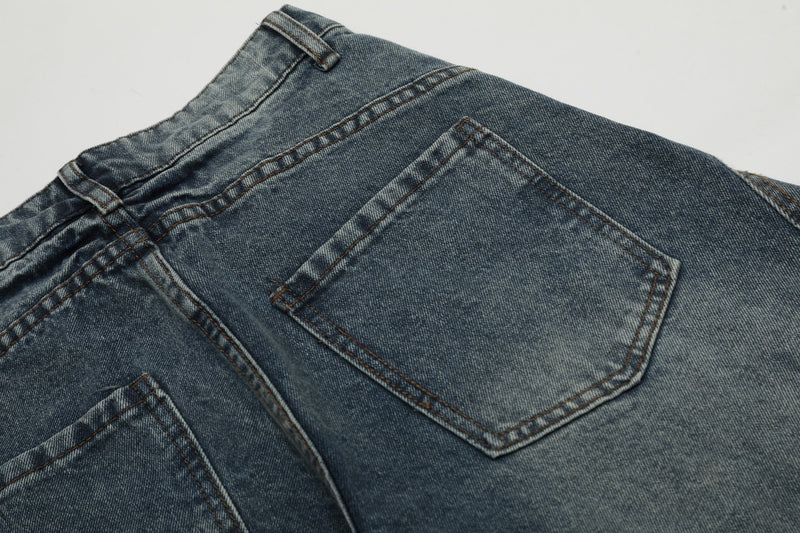 Vintage Washed Wide-Leg Balloon Denim Jeans | Streetwear