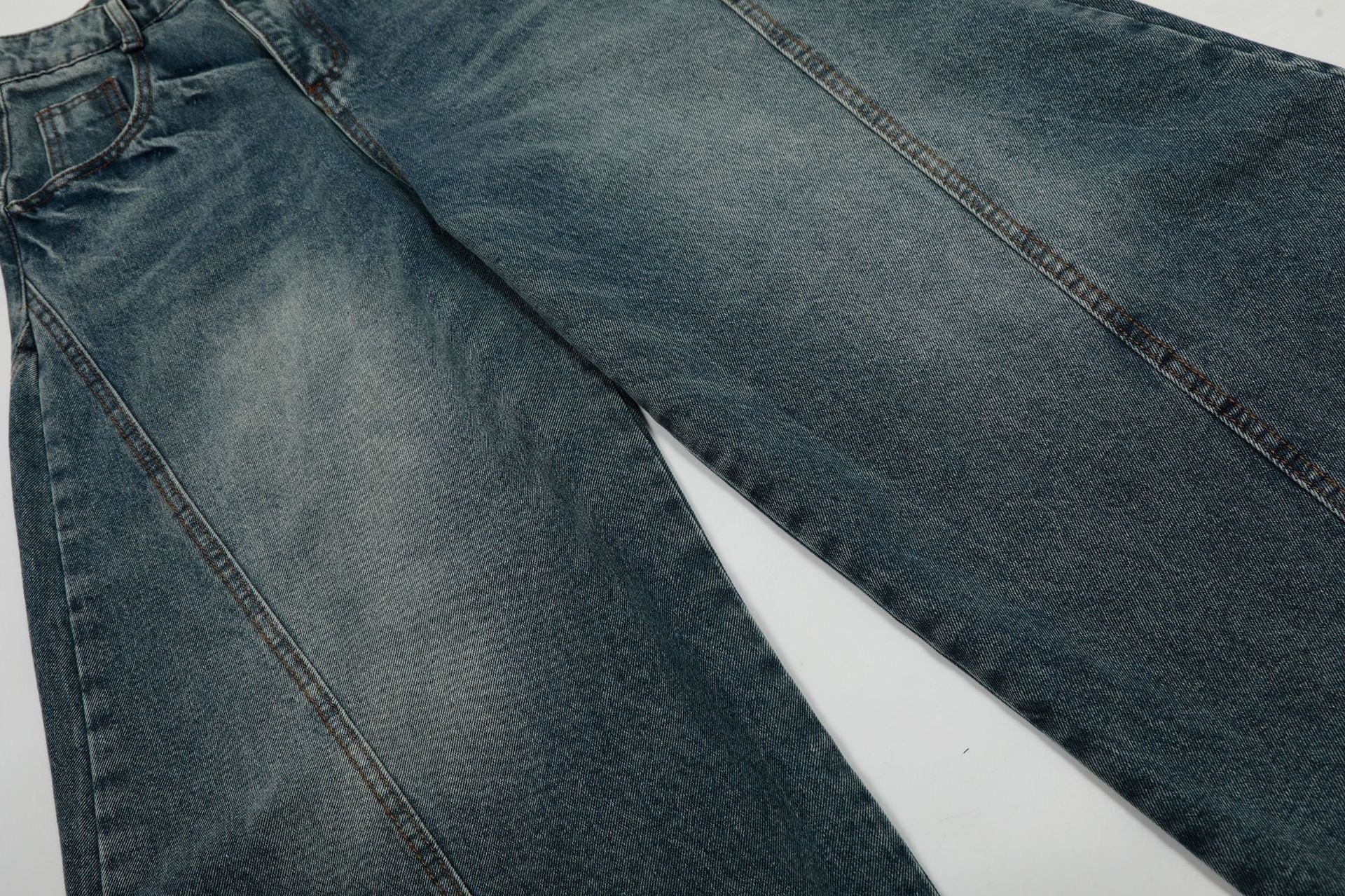 Vintage Washed Wide-Leg Balloon Denim Jeans | Streetwear