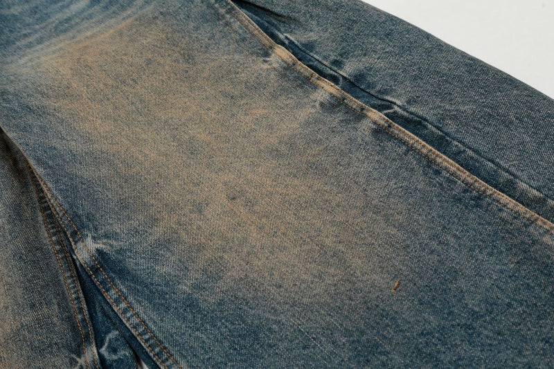 Omirad Sand-Washed Barrel Jeans | Wide Leg Vintage Denim