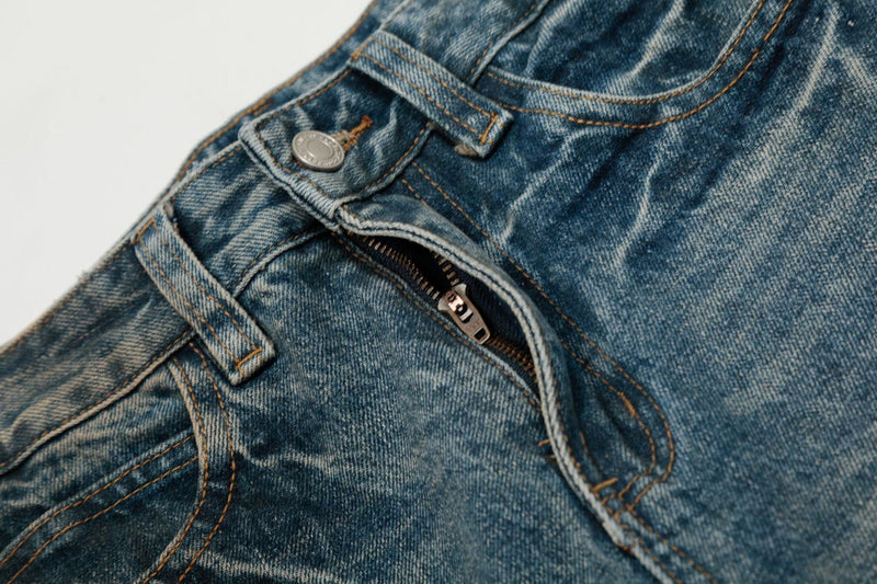 Omirad Sand-Washed Barrel Jeans | Wide Leg Vintage Denim