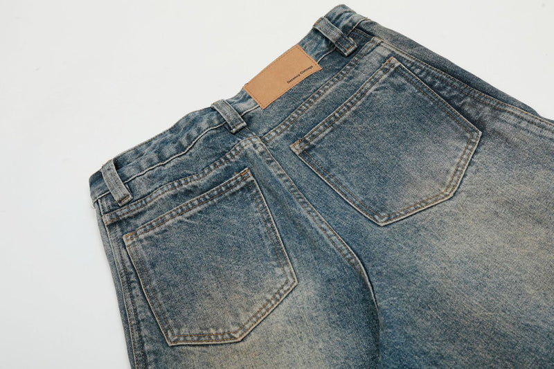 Omirad Sand-Washed Barrel Jeans | Wide Leg Vintage Denim