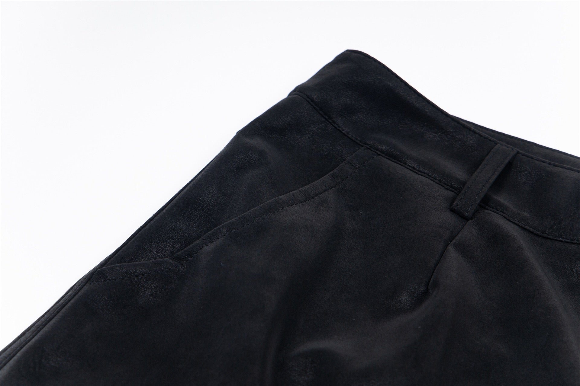 Wide-Leg PU Leather Cargo Pants | Multi-Pocket Streetwear