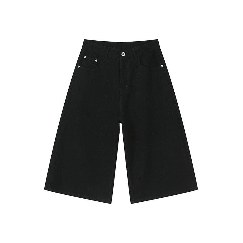 Seakoff Wide-Leg Denim Shorts | Clean Cut Street Style