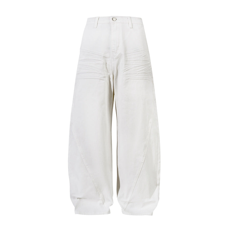 Omirad Curved Wide-Leg Pants | Oversized Streetwear Trousers