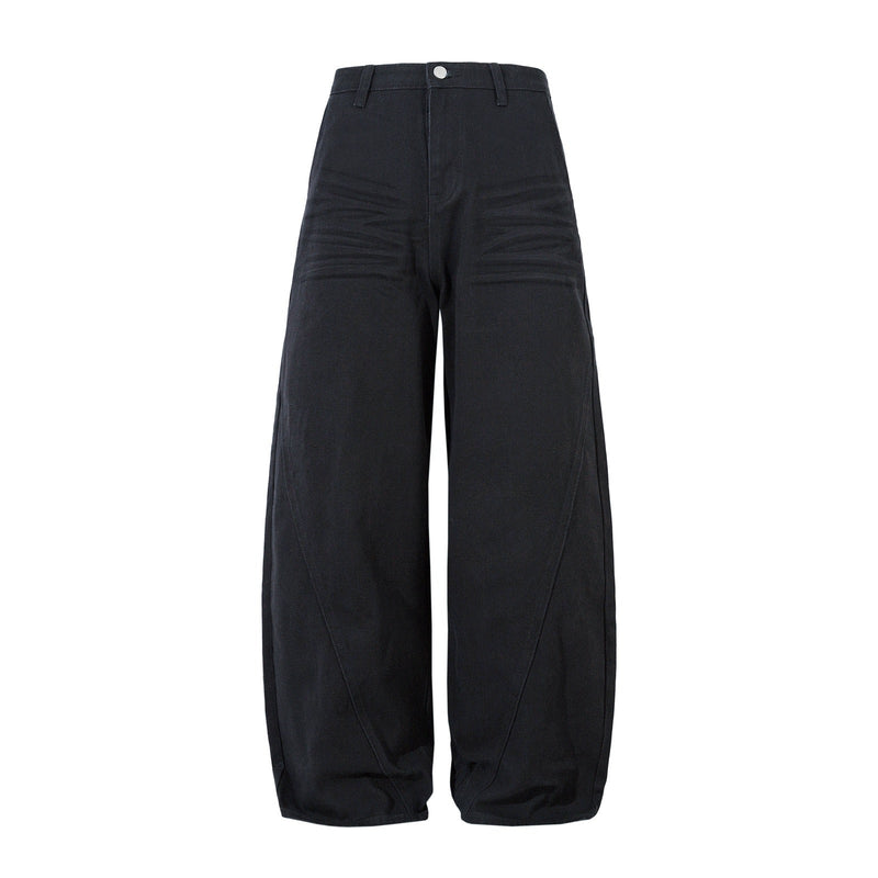 Omirad Curved Wide-Leg Pants | Oversized Streetwear Trousers