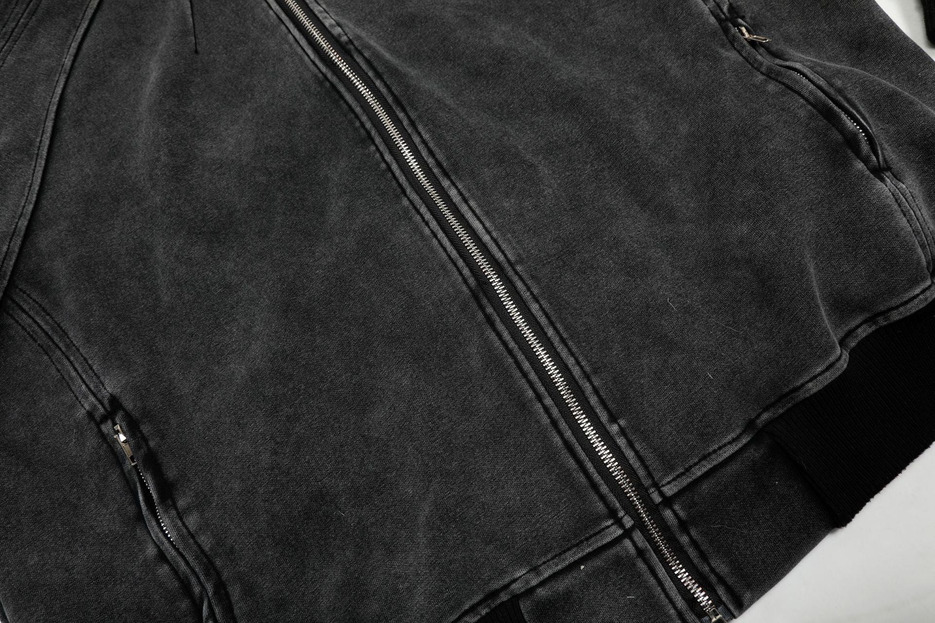 Sculpted Seam Zip-Up Hoodie Jacket | Structured Street Style