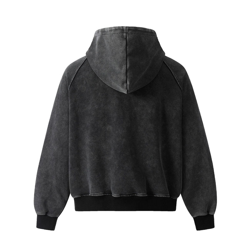Sculpted Seam Zip-Up Hoodie Jacket | Structured Street Style