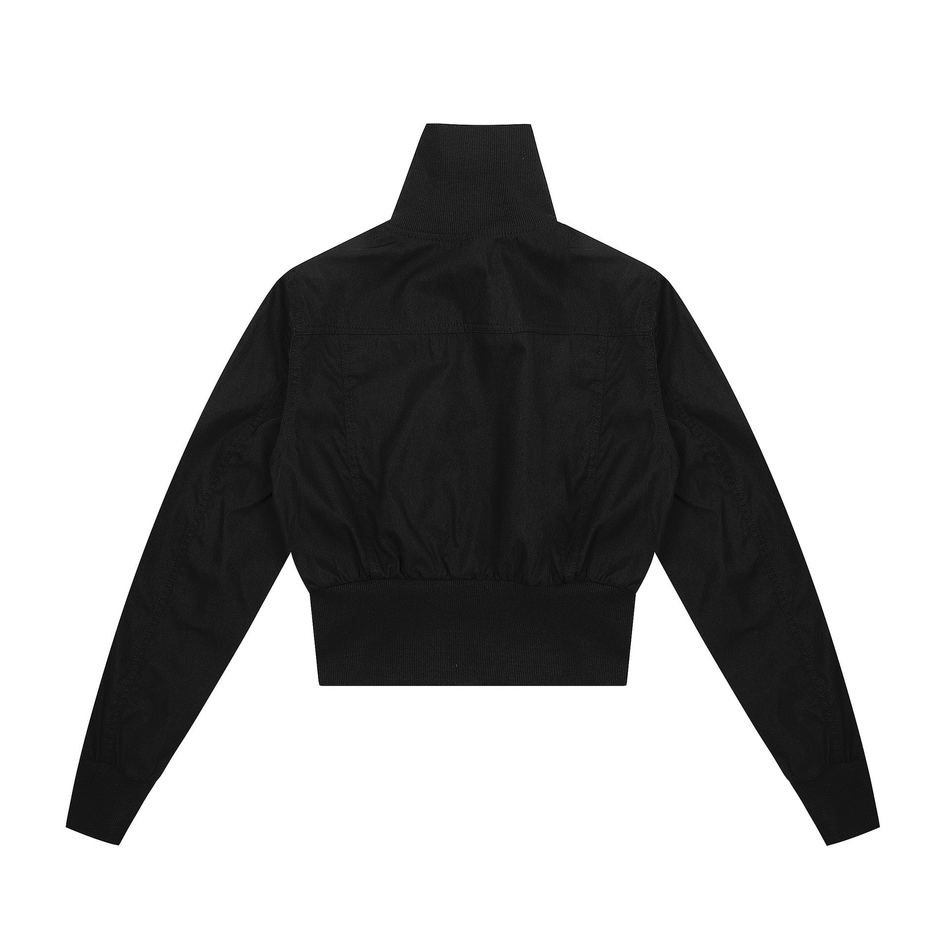 Studded Cropped Bomber Jacket | Camo & Black