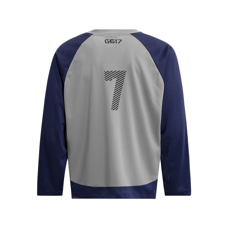Omirad Long-Sleeve Mesh Jersey Tee | Number 7 Athletic Shirt